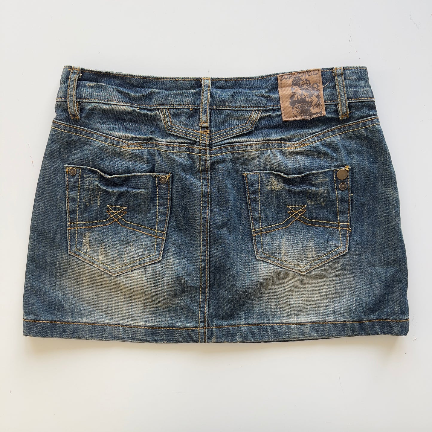 00s Denim Mini Skirt - Size XS