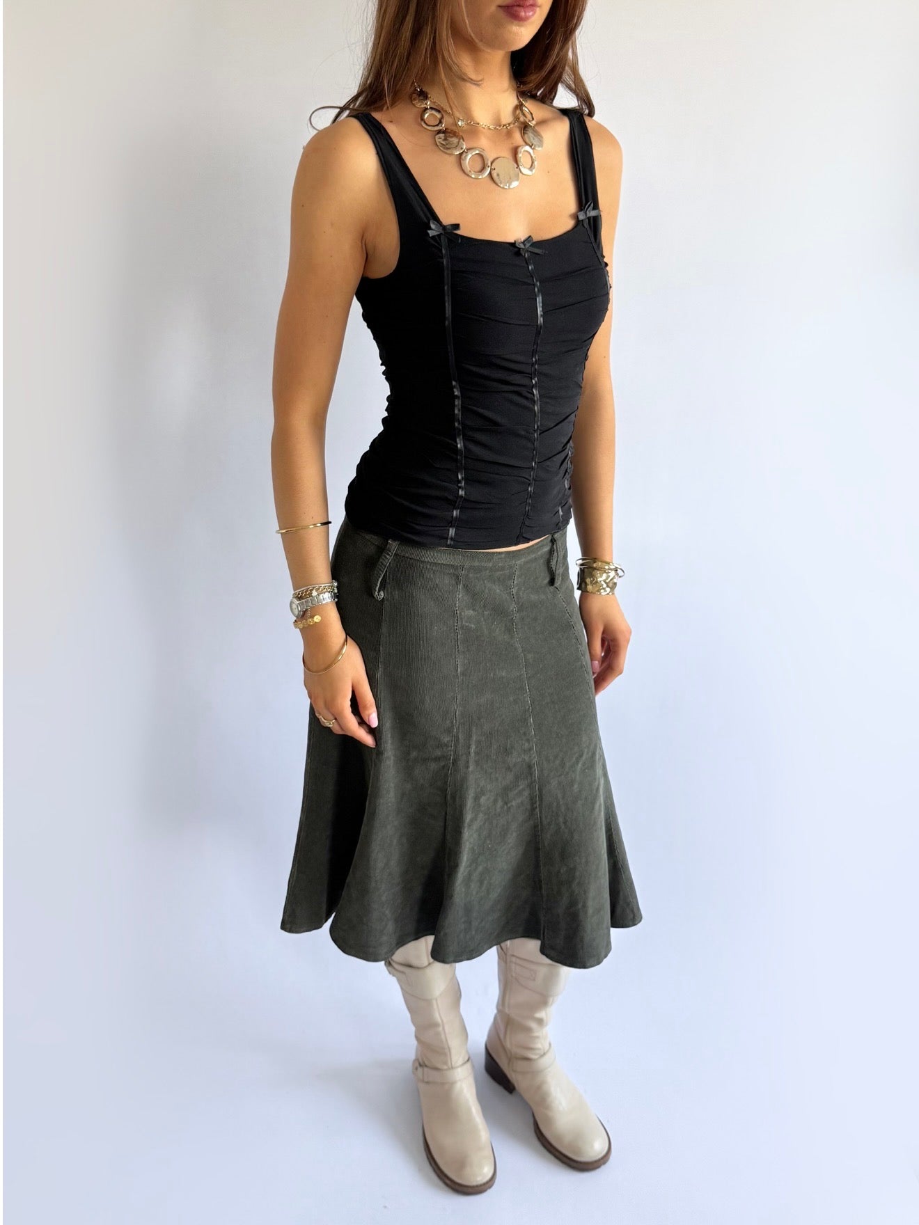 Ruched Bow Cami - Size M