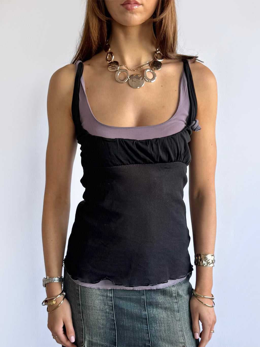 Mesh Layered Cami - Size S