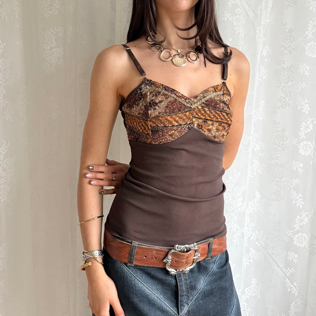 Lace Mesh Cami - Size M