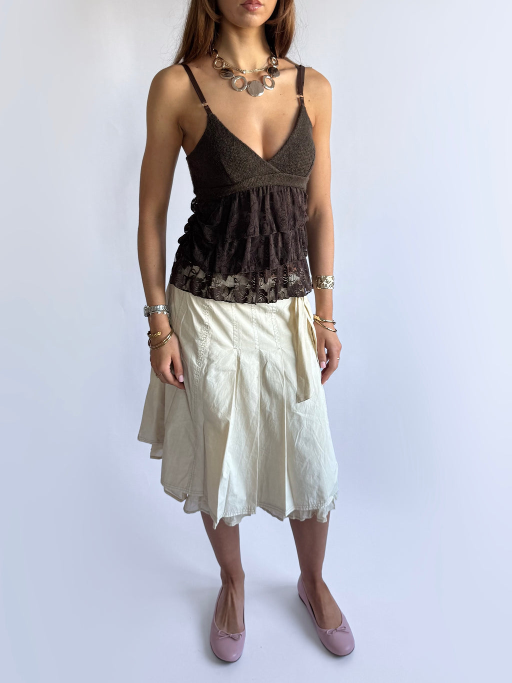 Knit Lace Cami - Size S