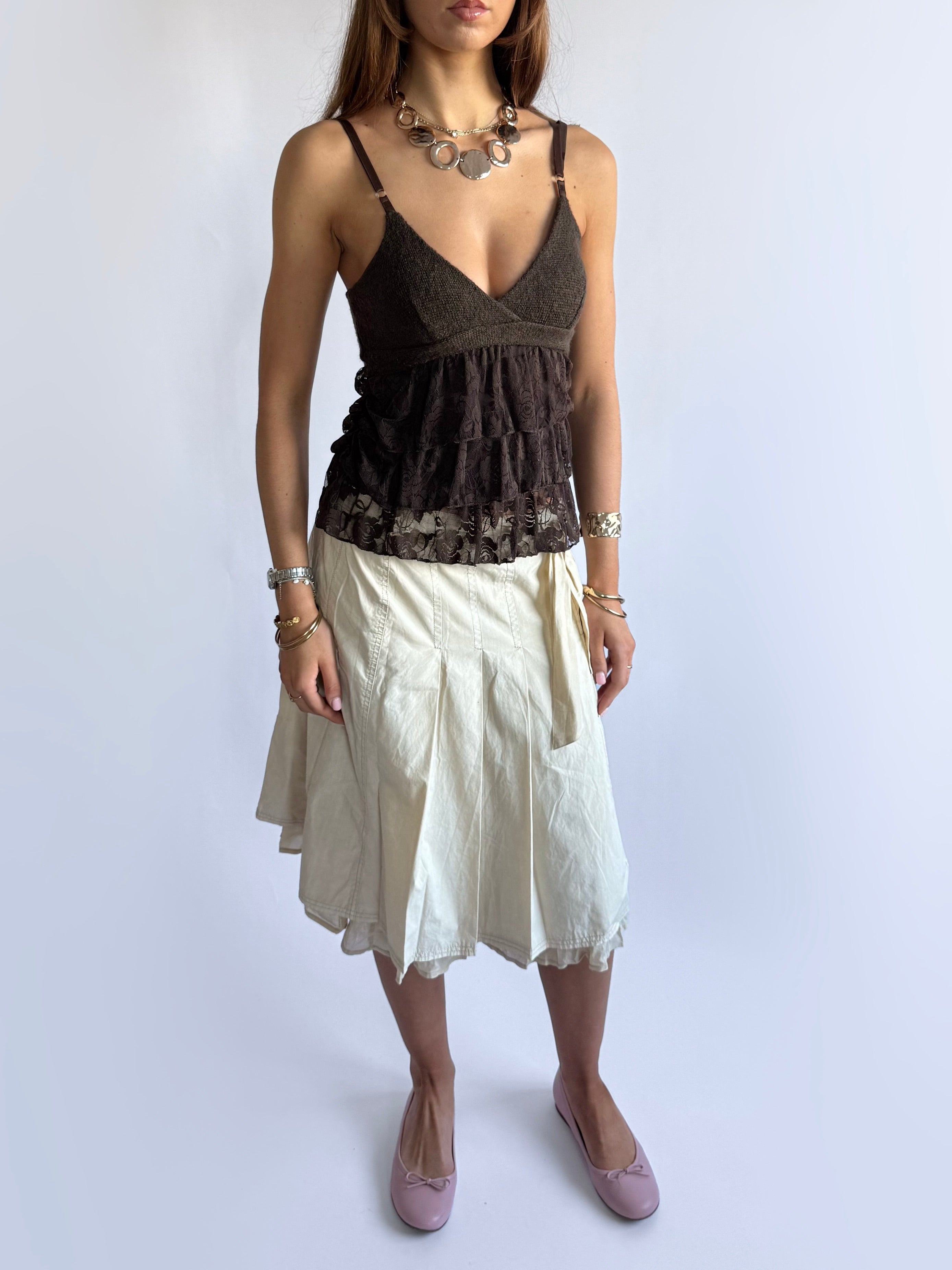 Knit Lace Cami - Size S