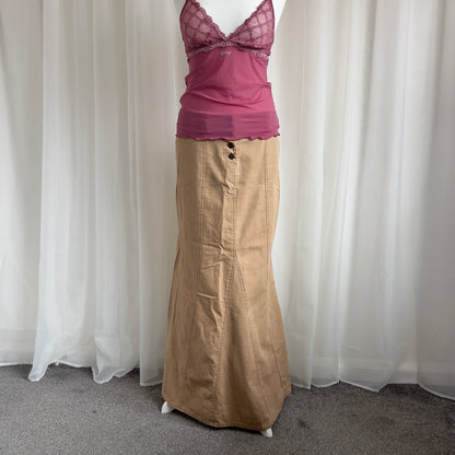 90s Bay Denim Maxi Skirt - Size L