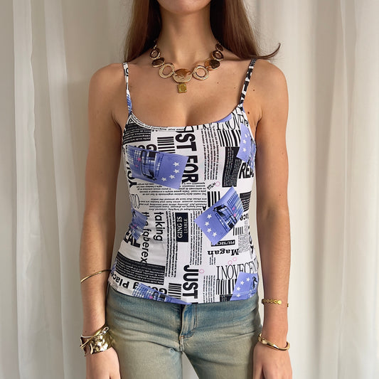 90s Graphic Cami Top - Size S