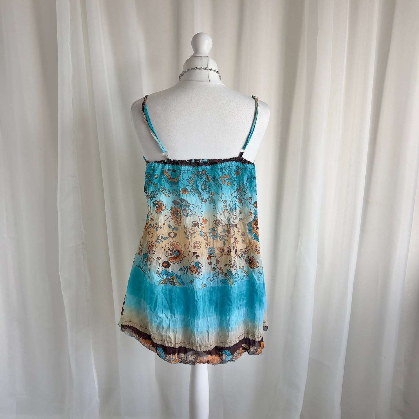 90s Floral Lace Cami - Size L