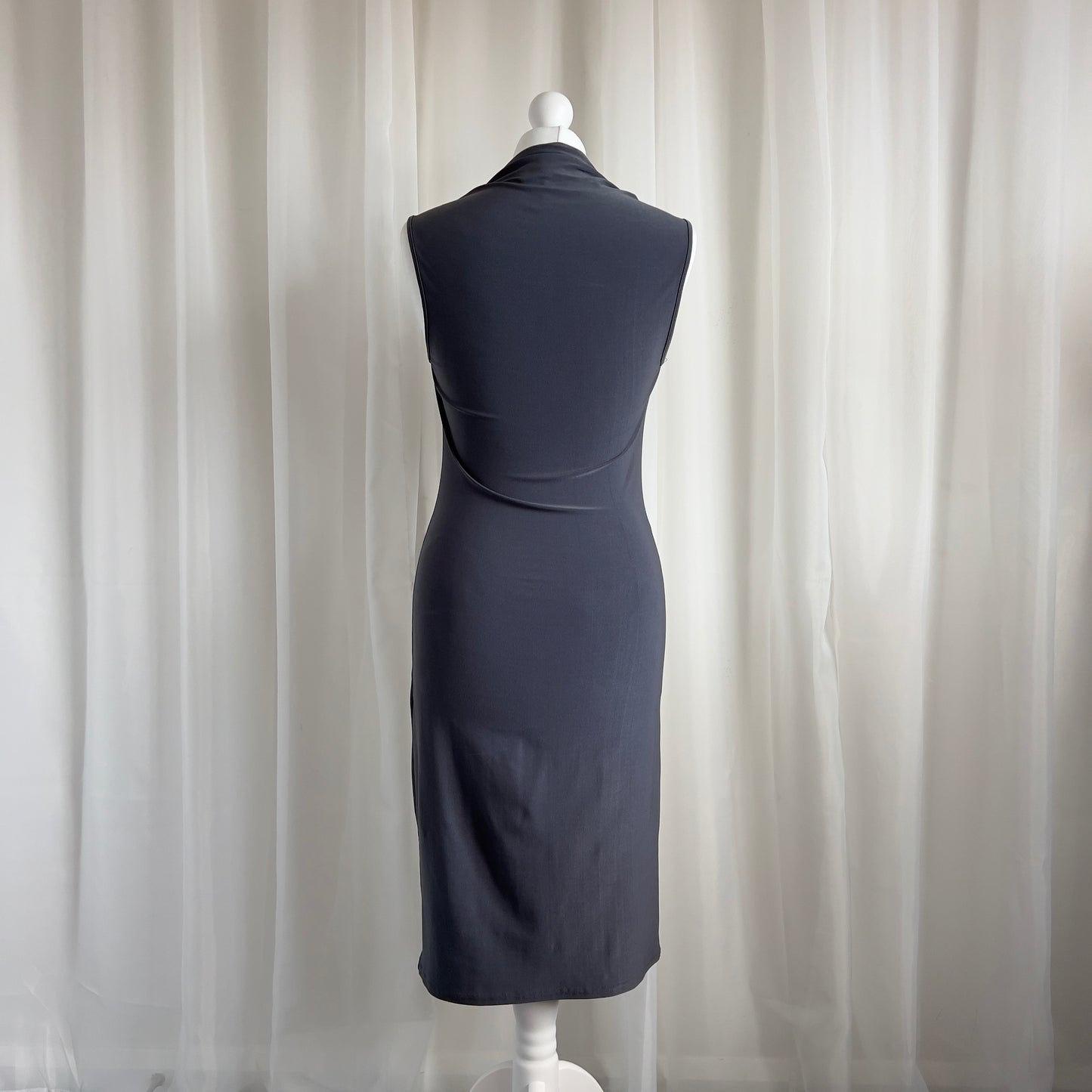 90s Cowl Neck Midi Dress - Size M