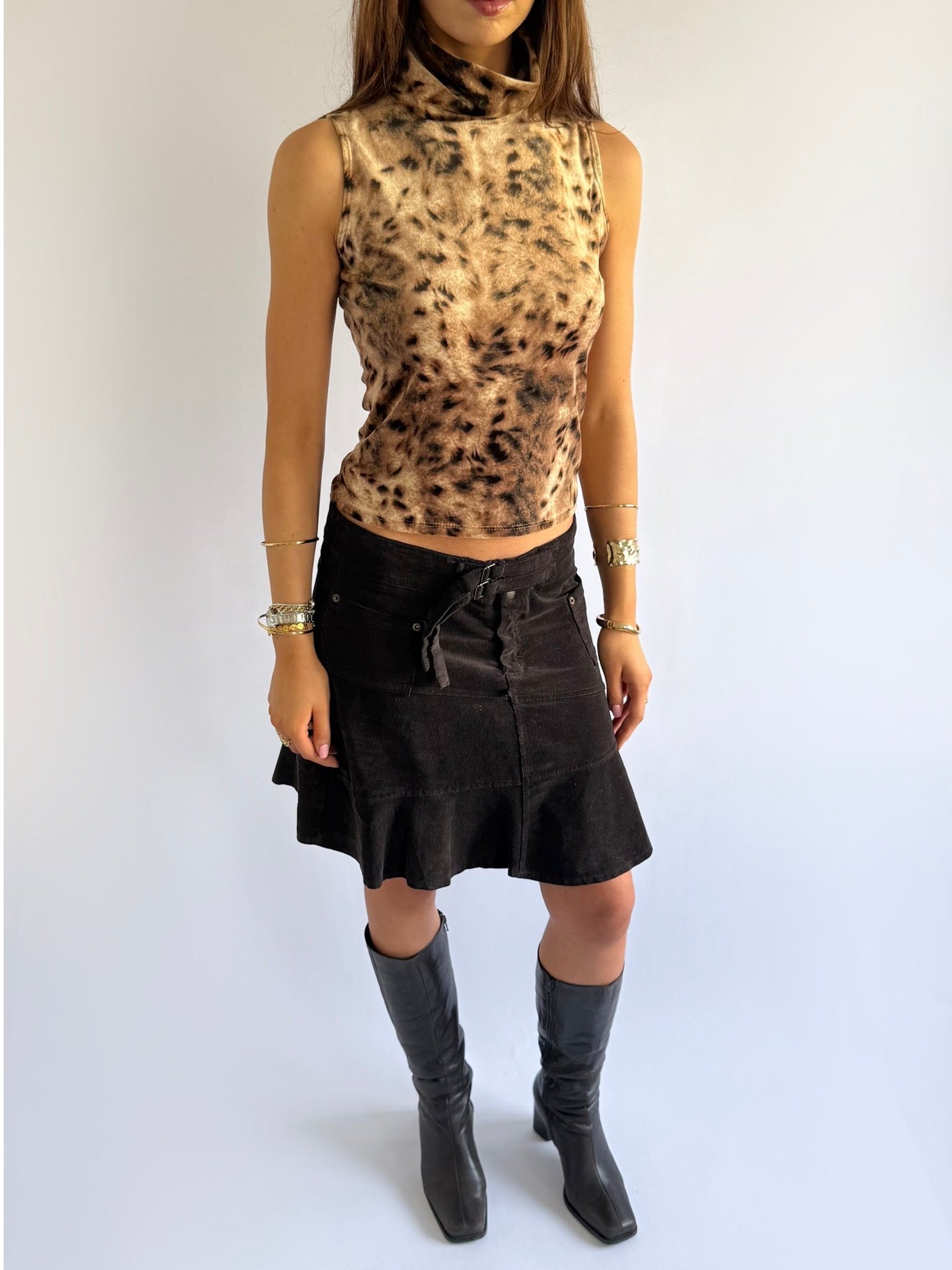 Velour Crop Top - Size S