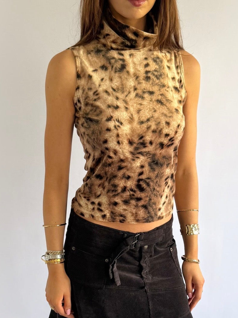 Velour Crop Top - Size S