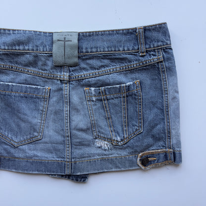 00s Denim Micro Mini Skirt - Size M