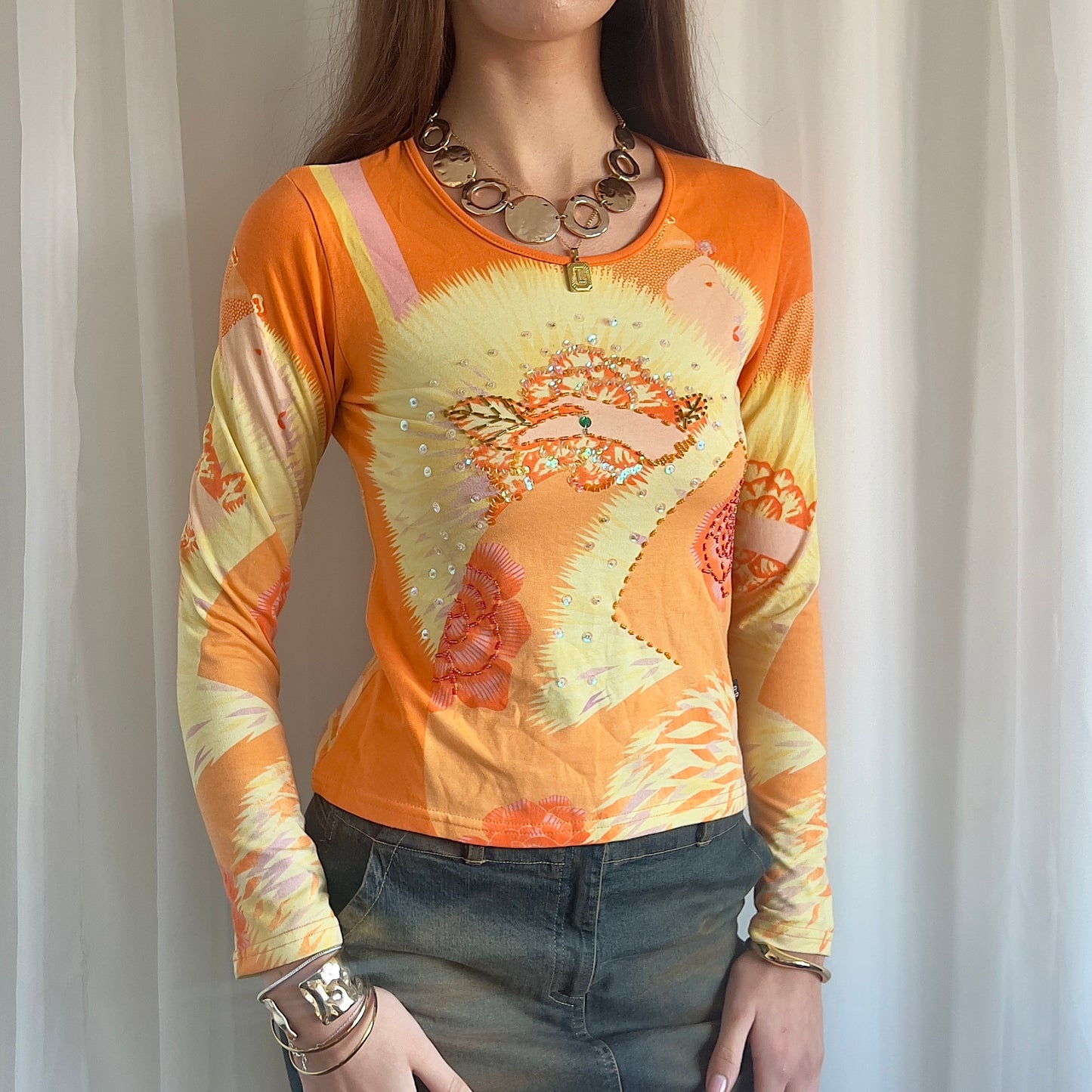 90s Graphic Long Sleeve - Size S