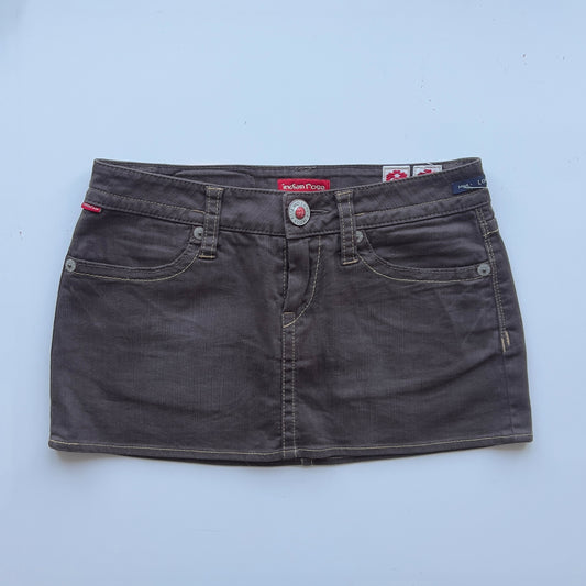 00s Denim Micro Mini Skirt - Size XS