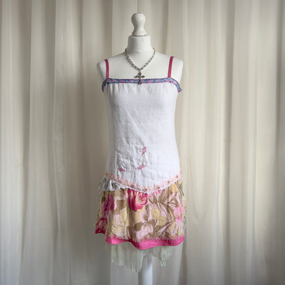 00s Floral Mini Dress - Size M