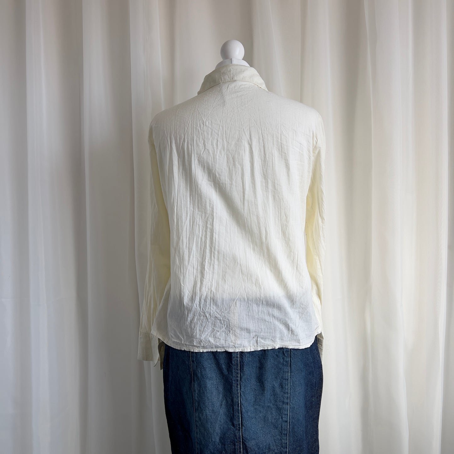 90s Ruffle Shirt - Size S