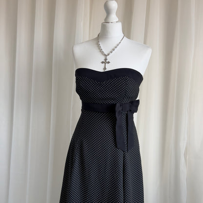 00s Polka Dot Midi Dress - Size S