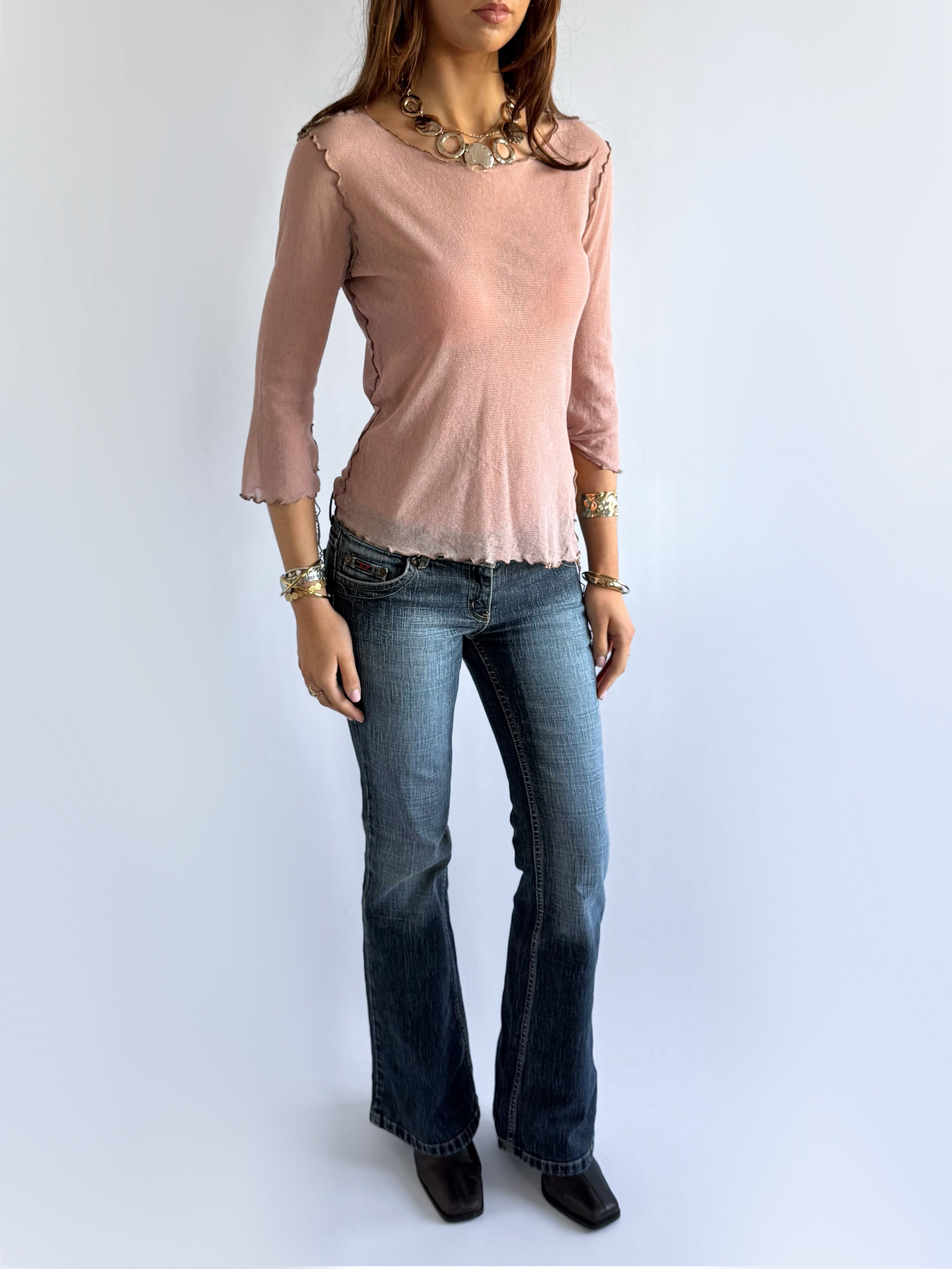 Cop Copine Sheer Top - Size M