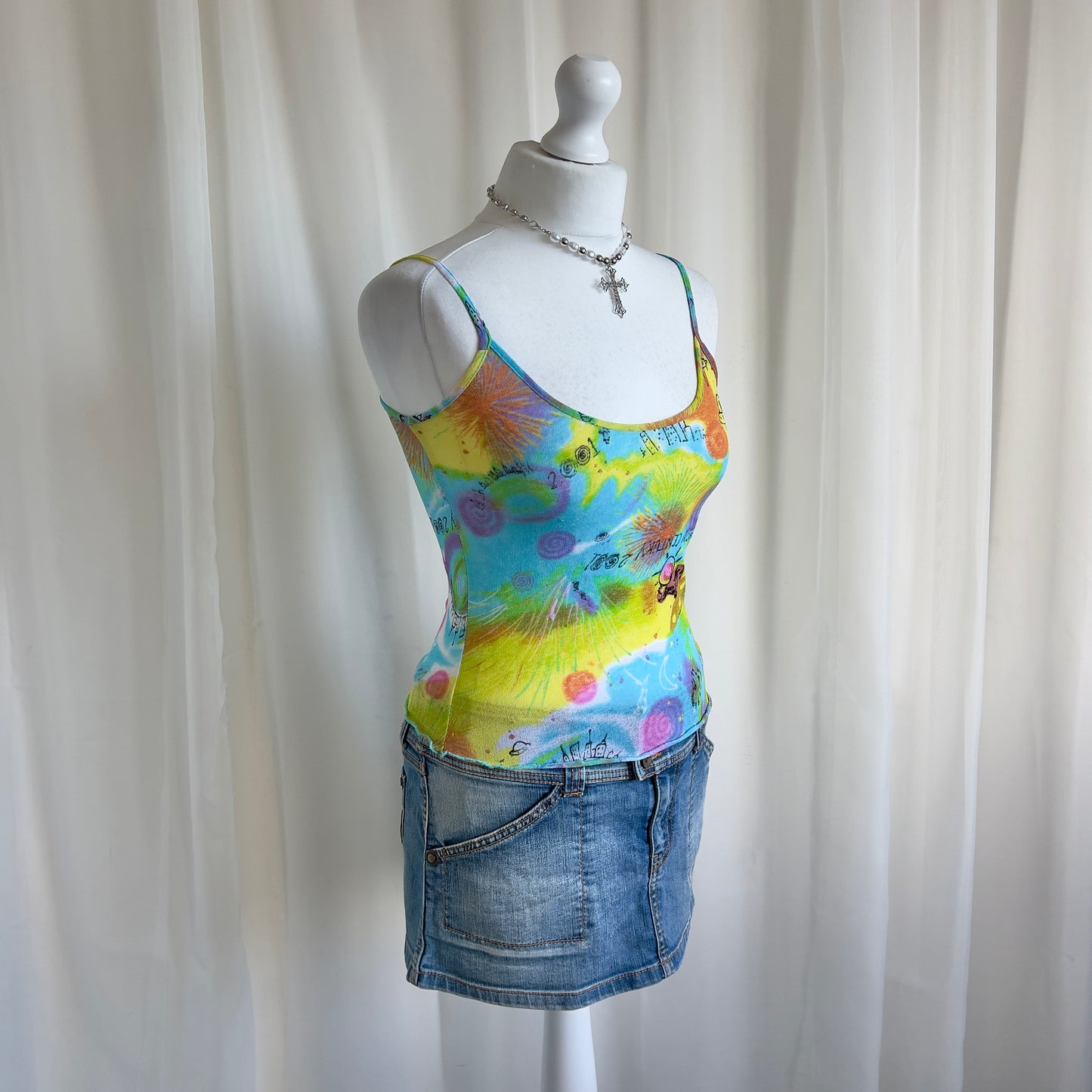 00s Graphic Cami Top - Size M