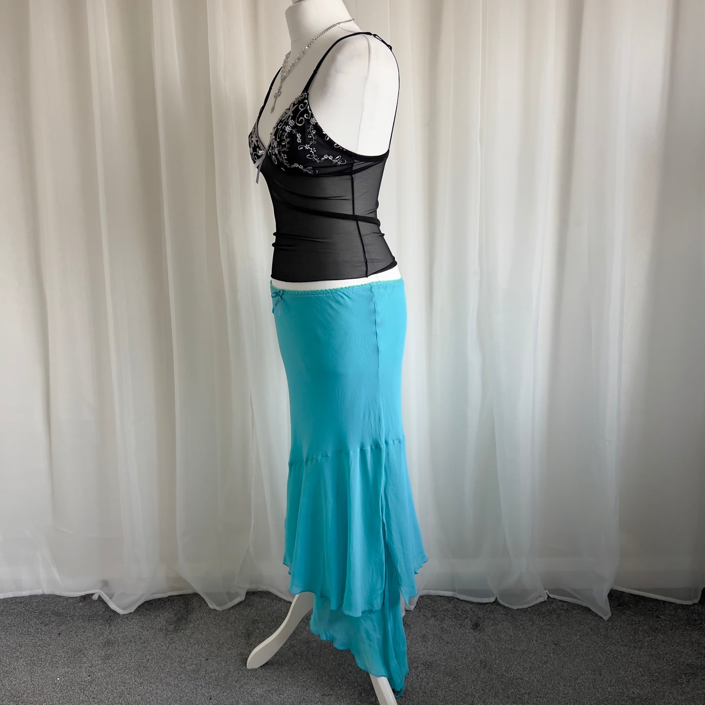 90s Asymmetric Maxi Skirt - Size M