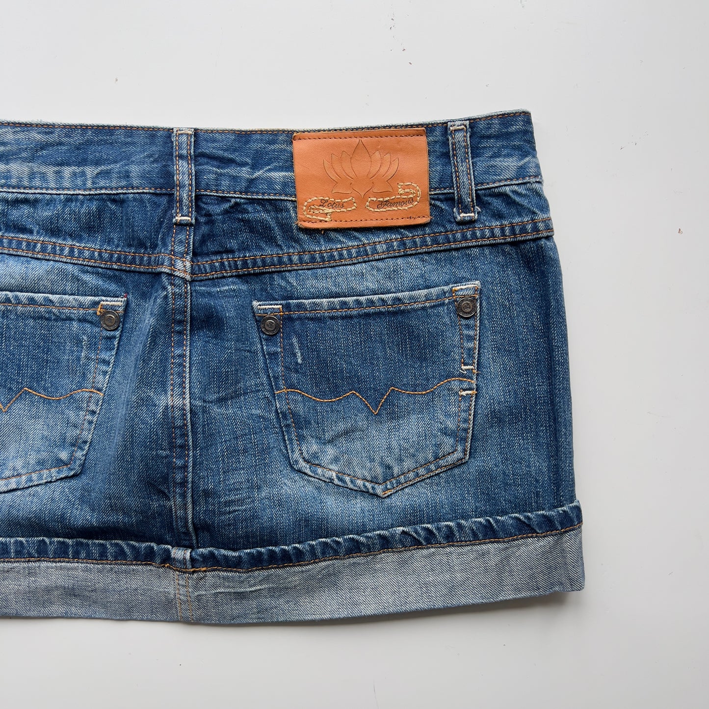 00s Denim Micro Mini Skirt - Size M