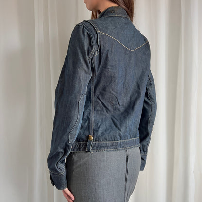 00s Denim Zip Up Jacket - Size L