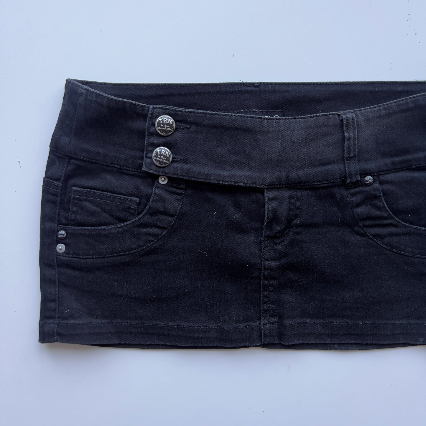 00s Denim Micro Mini Skirt - Size S