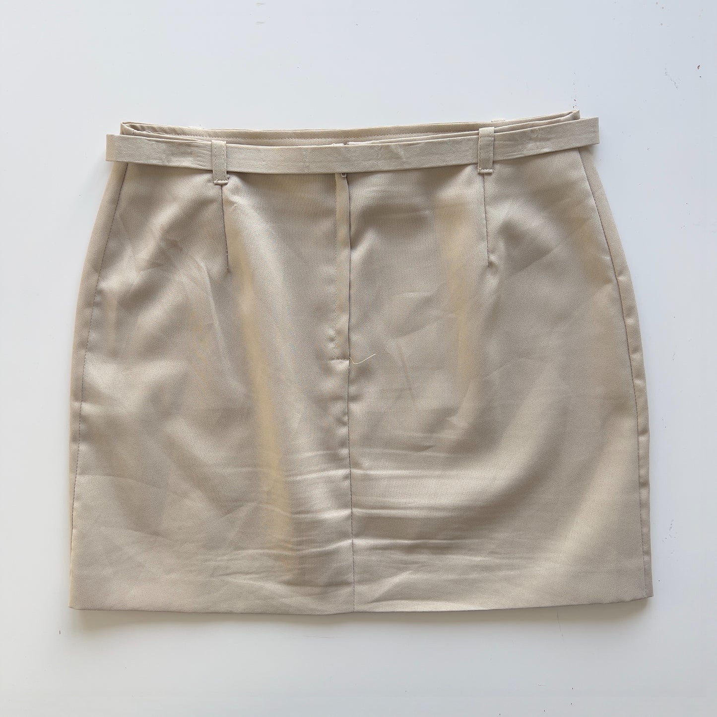 90s Buckle Mini Skirt - Size S