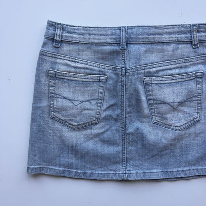 00s Butterfly Denim Mini Skirt - Size S