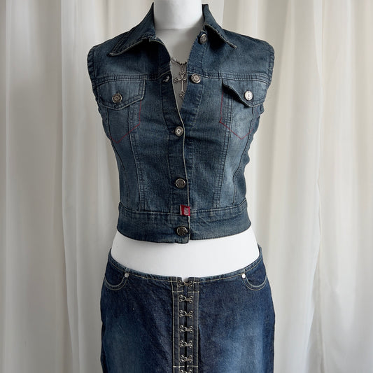 00s Denim Waistcoat - Size M