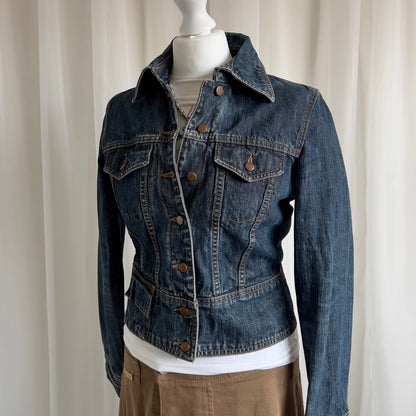 90s Denim Button Up Jacket - Size S