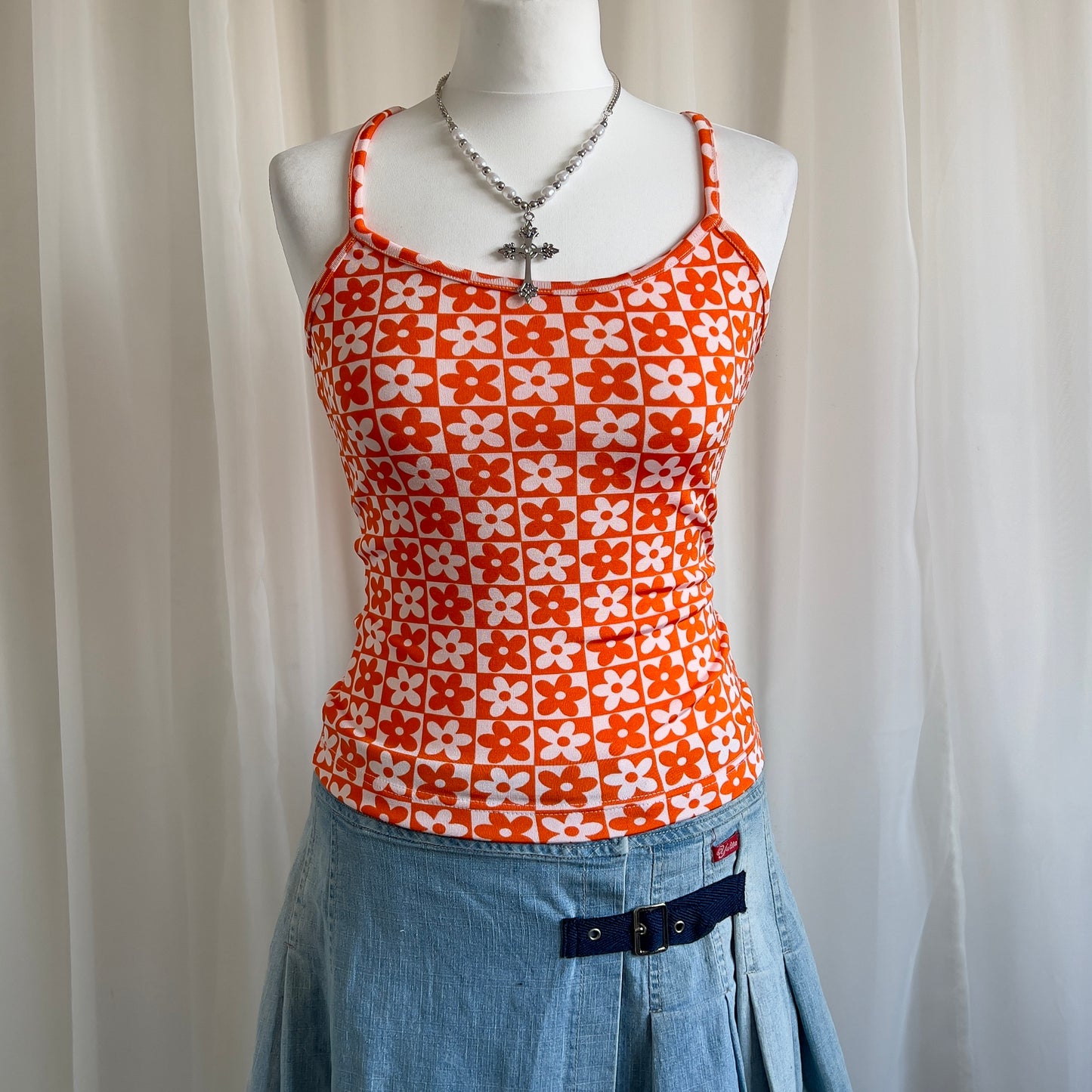 00s Patterned Cami Top - Size S