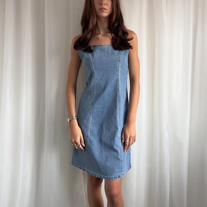 90s Denim Mini Dress - Size M