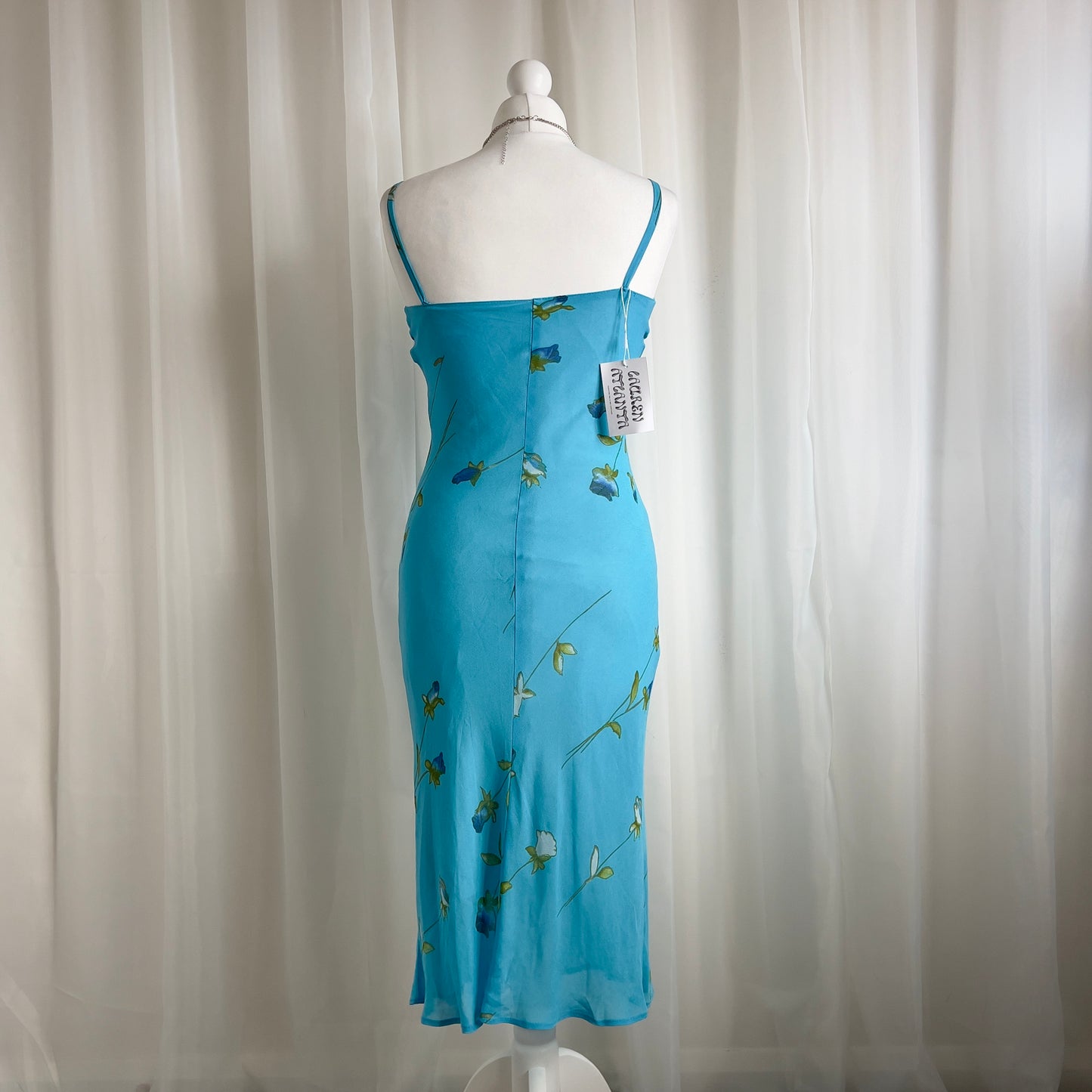 90s Floral Midi Dress - Size XS