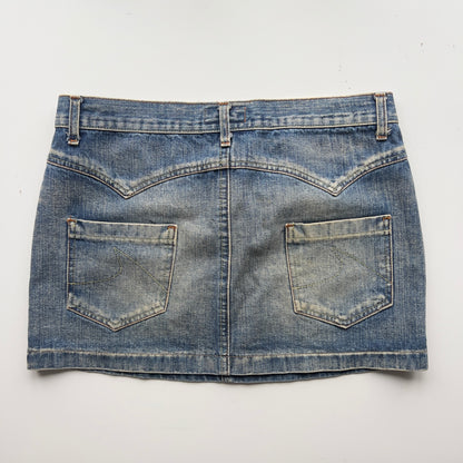 00s Denim Mini Skirt - Size M