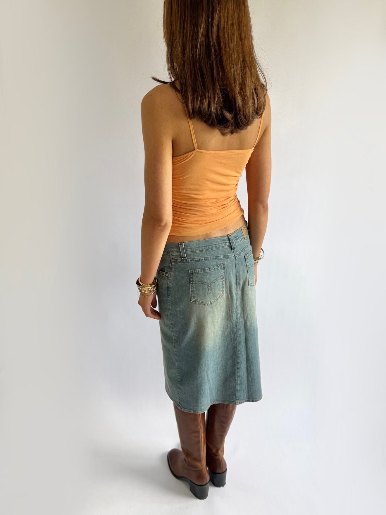 Ruched Mesh Bow Cami - Size XS