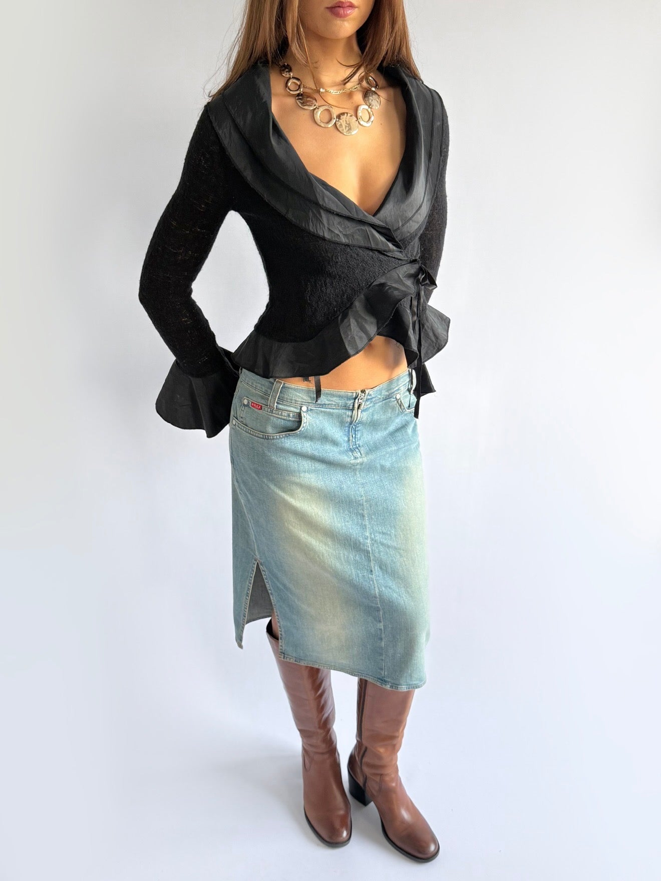 Wrap Tie Cardigan - Size S