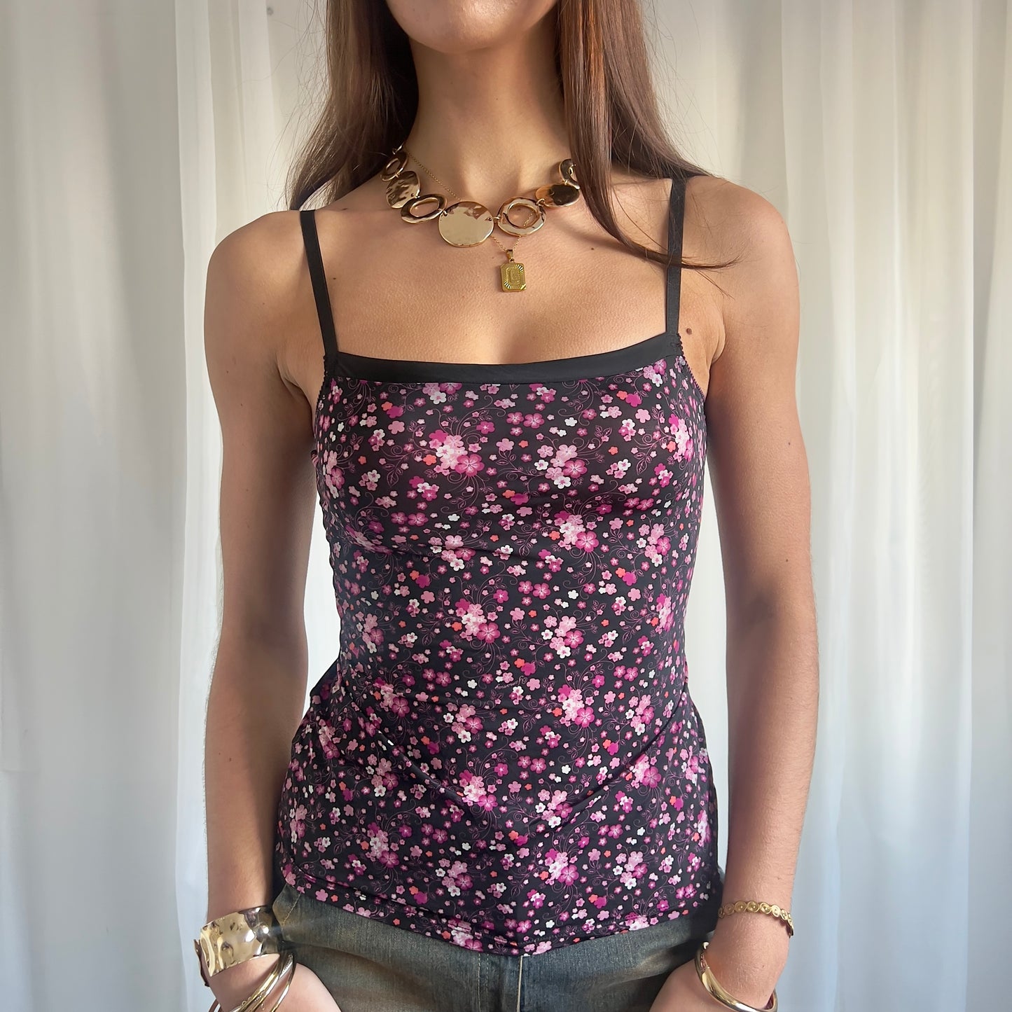 90s Yamamay Floral Cami - Size S