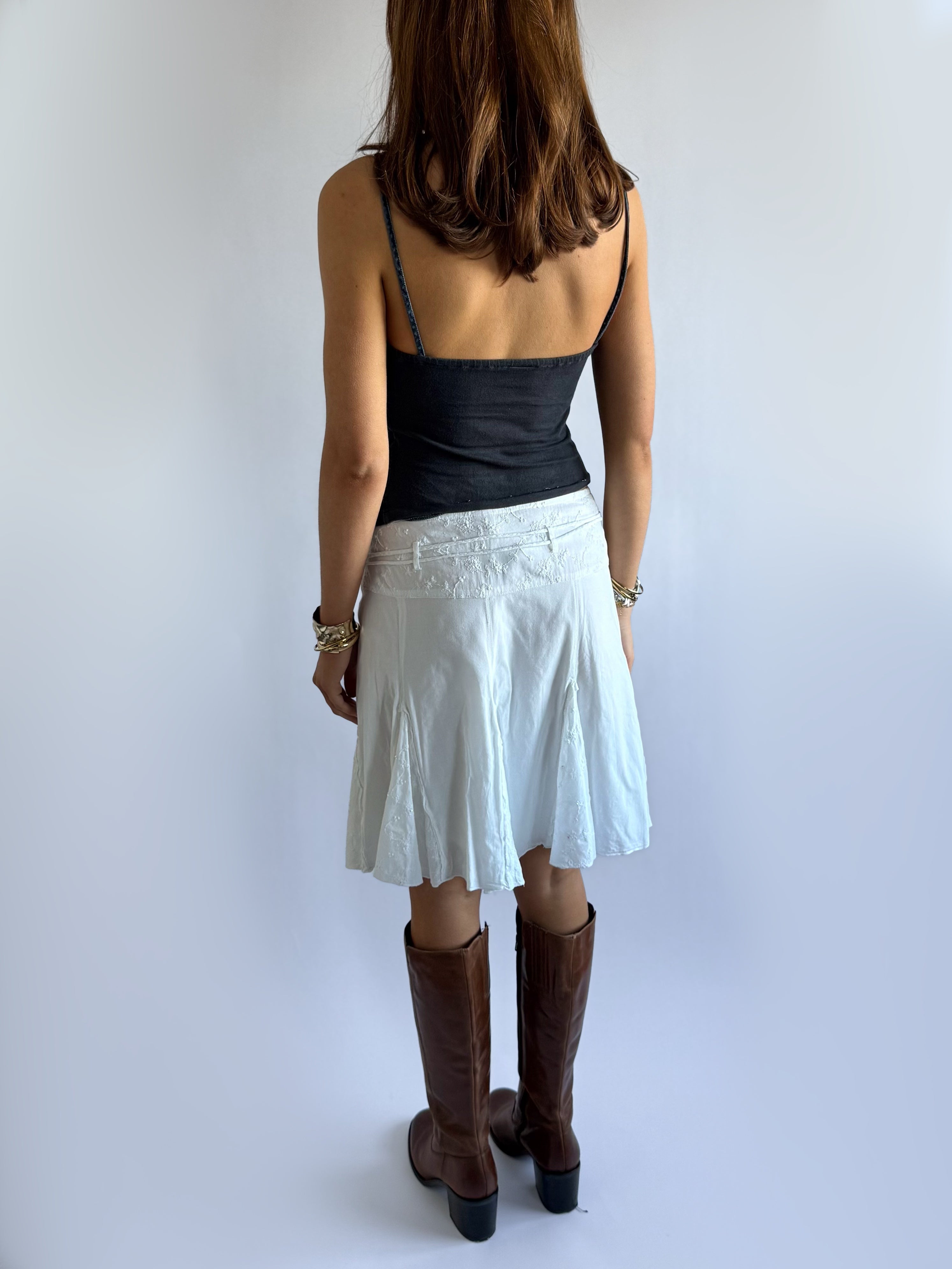 Cotton Midi Skirt - Size XS