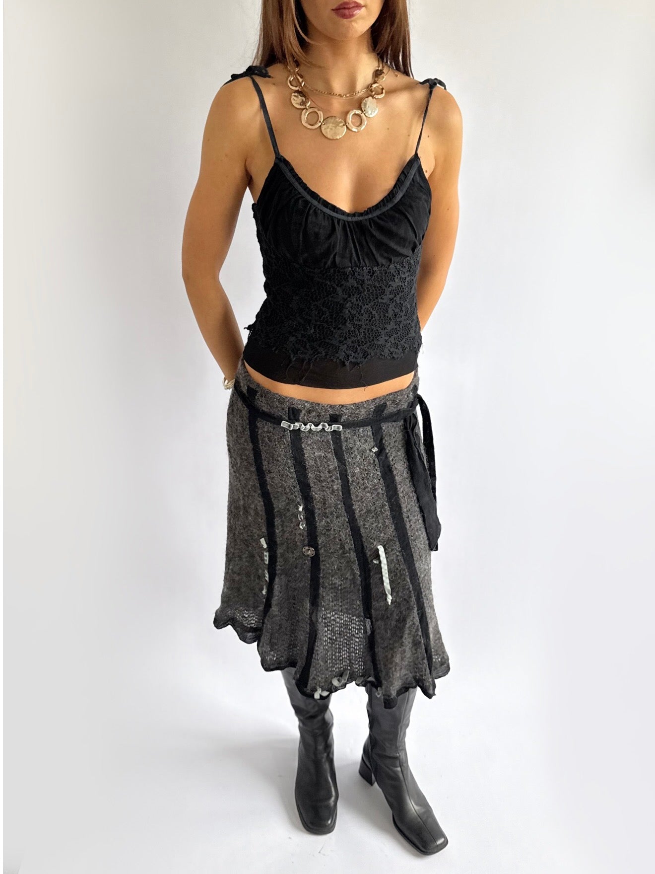 Lace Milkmaid Cami - Size M