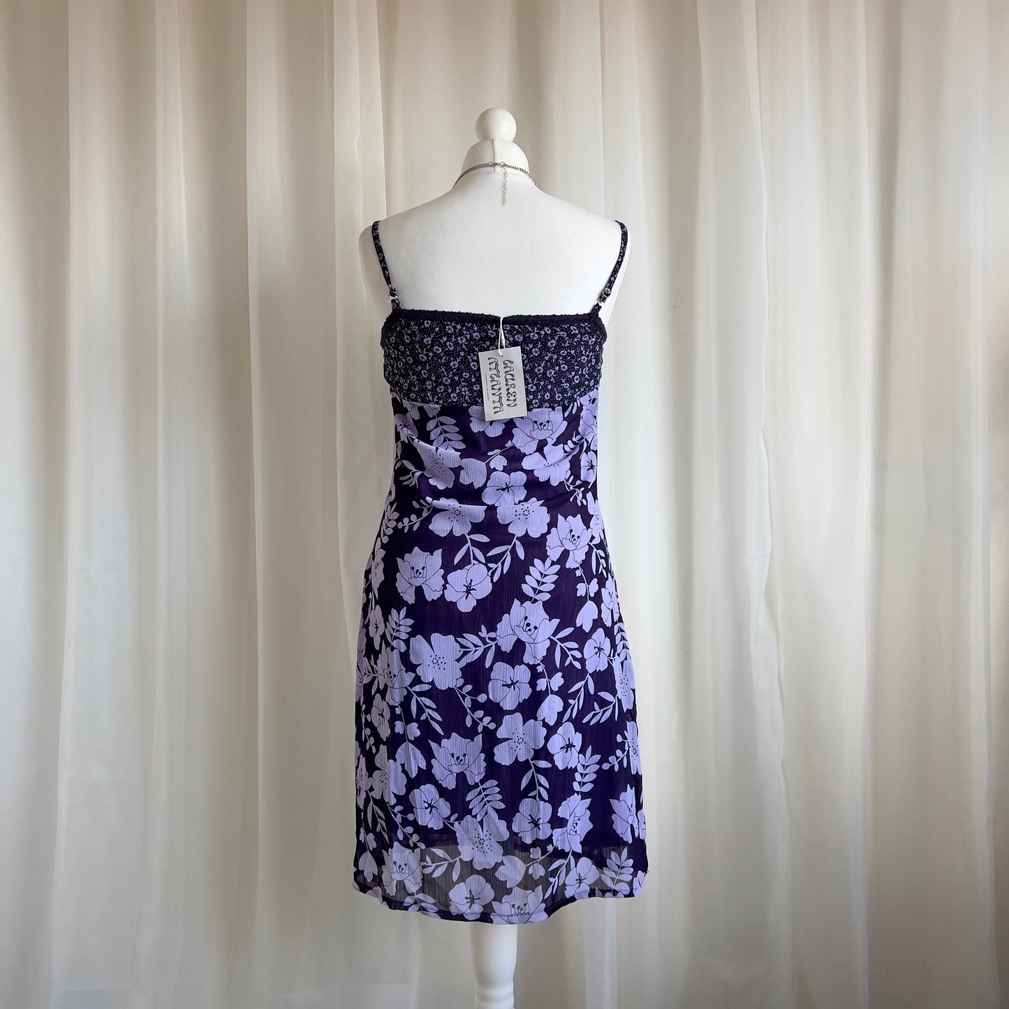 00s Floral Mini Dress - Size S