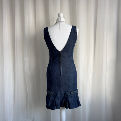 90s Denim Mini Dress - Size M