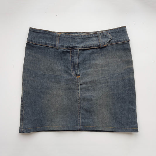 00s Denim Mini Skirt - Size S