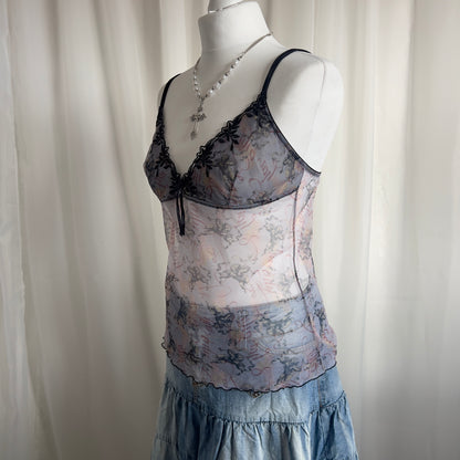 00s Mesh Lace Cami - Size M