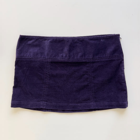 00s Corduroy Micro Mini Skirt - Size L