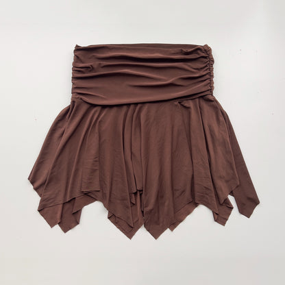 90s Asymmetric Mini Skirt - Size S