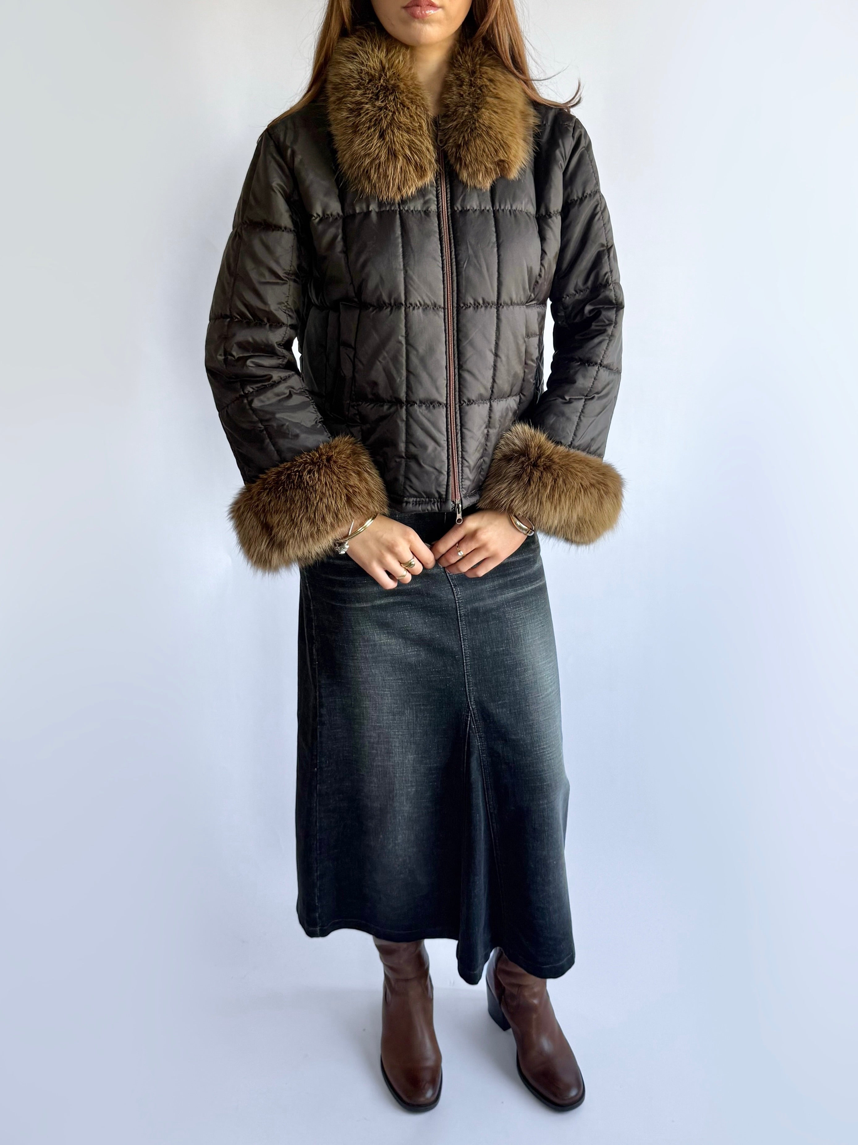 Fur Puffer Afghan Coat - Size M