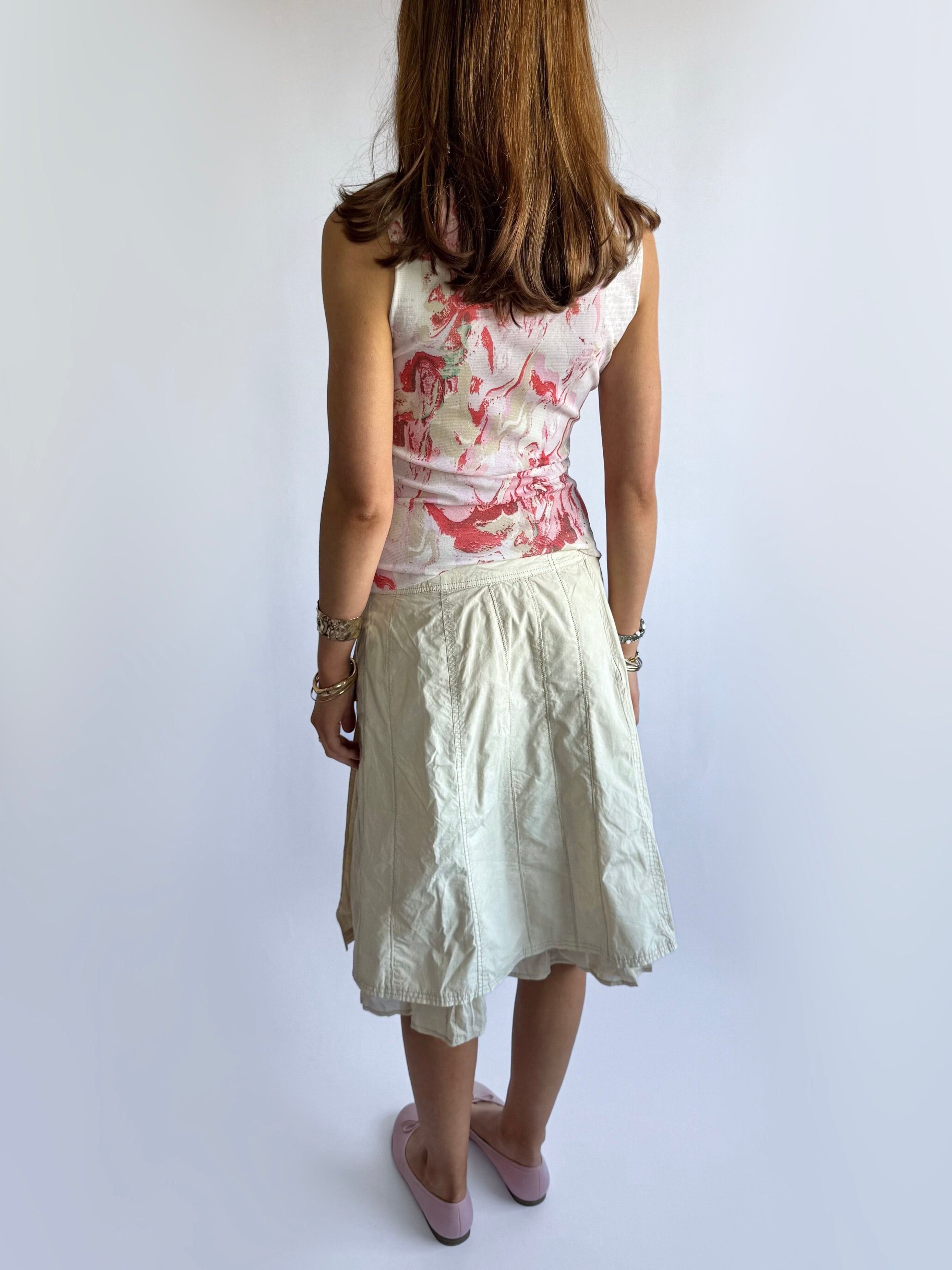 Pleated Midi Skirt - Size S