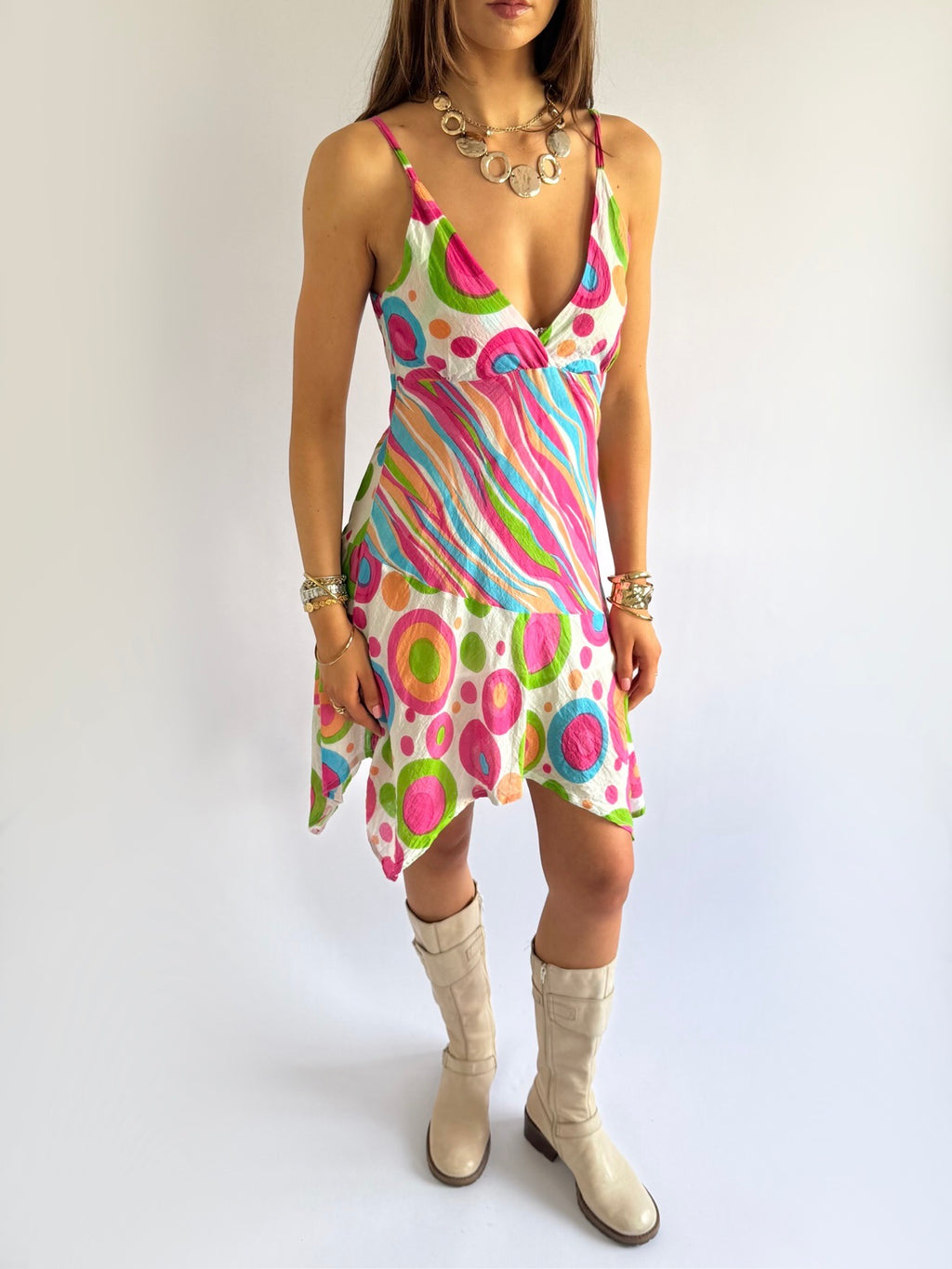 Asymmetric Midi Dress - Size M