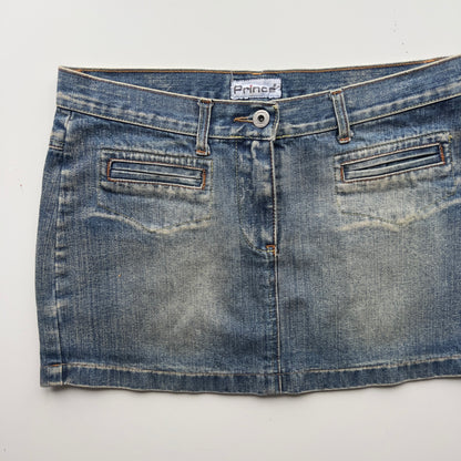 00s Denim Mini Skirt - Size M