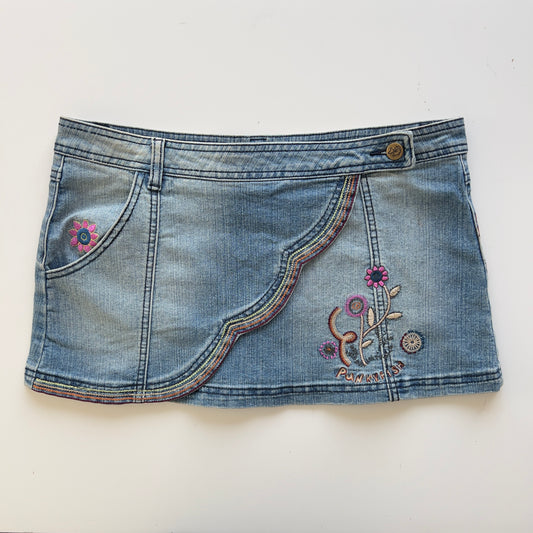 00s Denim Micro Mini Skirt - Size M