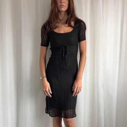 90s Knitted Midi Dress - Size XS