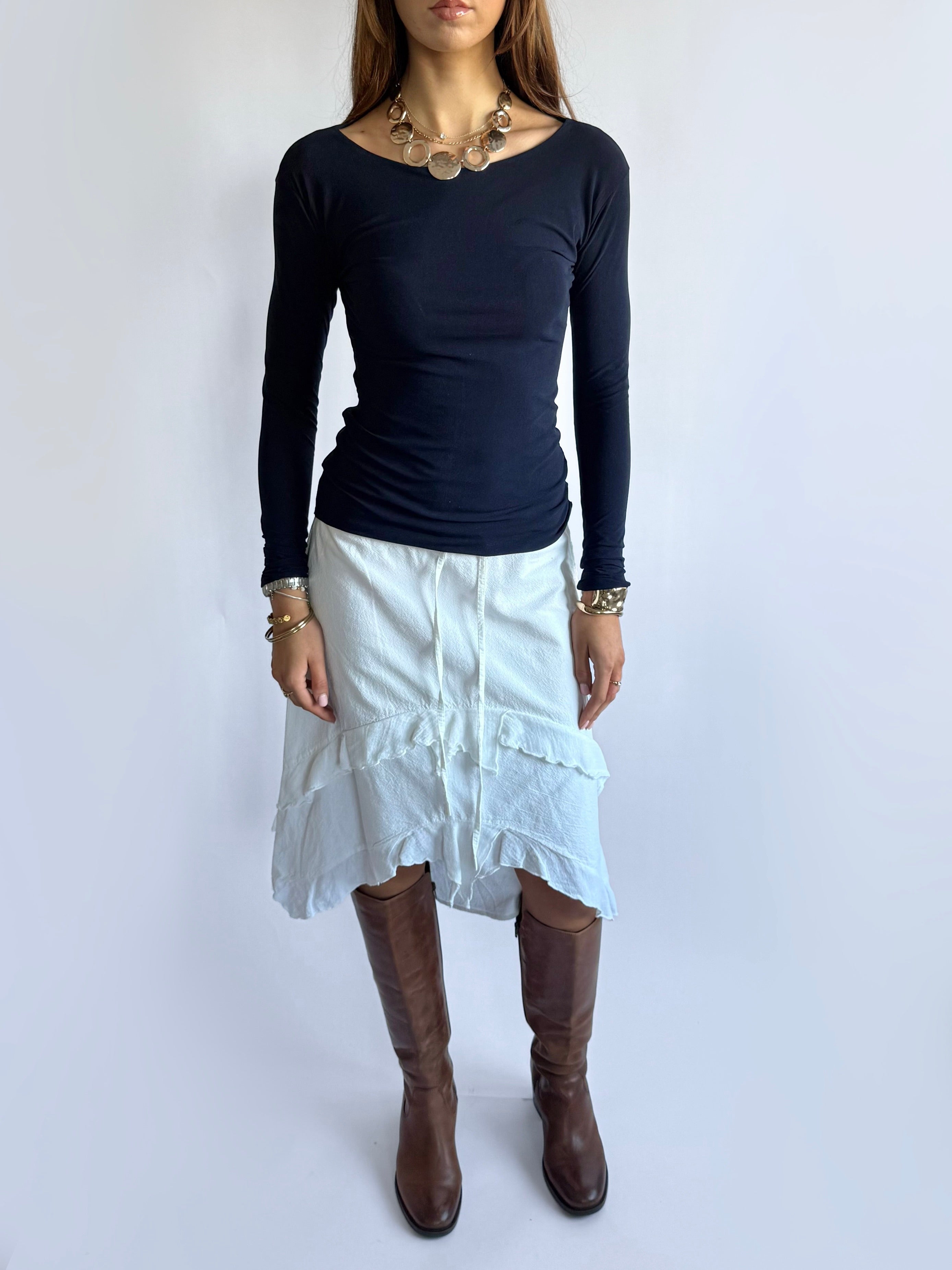 Mesh Long Sleeve Top - Size M